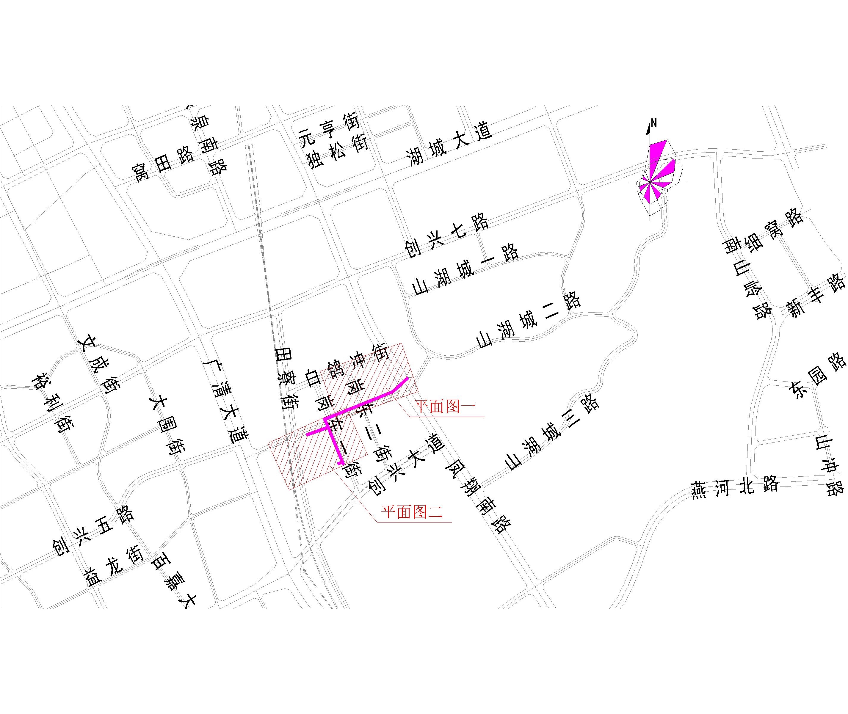 2021.9.1-38清遠(yuǎn)市崗東一街（星河灣花園、合粵花園、柏林國際公館）市政中壓燃?xì)夤艿拦こ淌姓?bào)建(CCY) -布局1.jpg