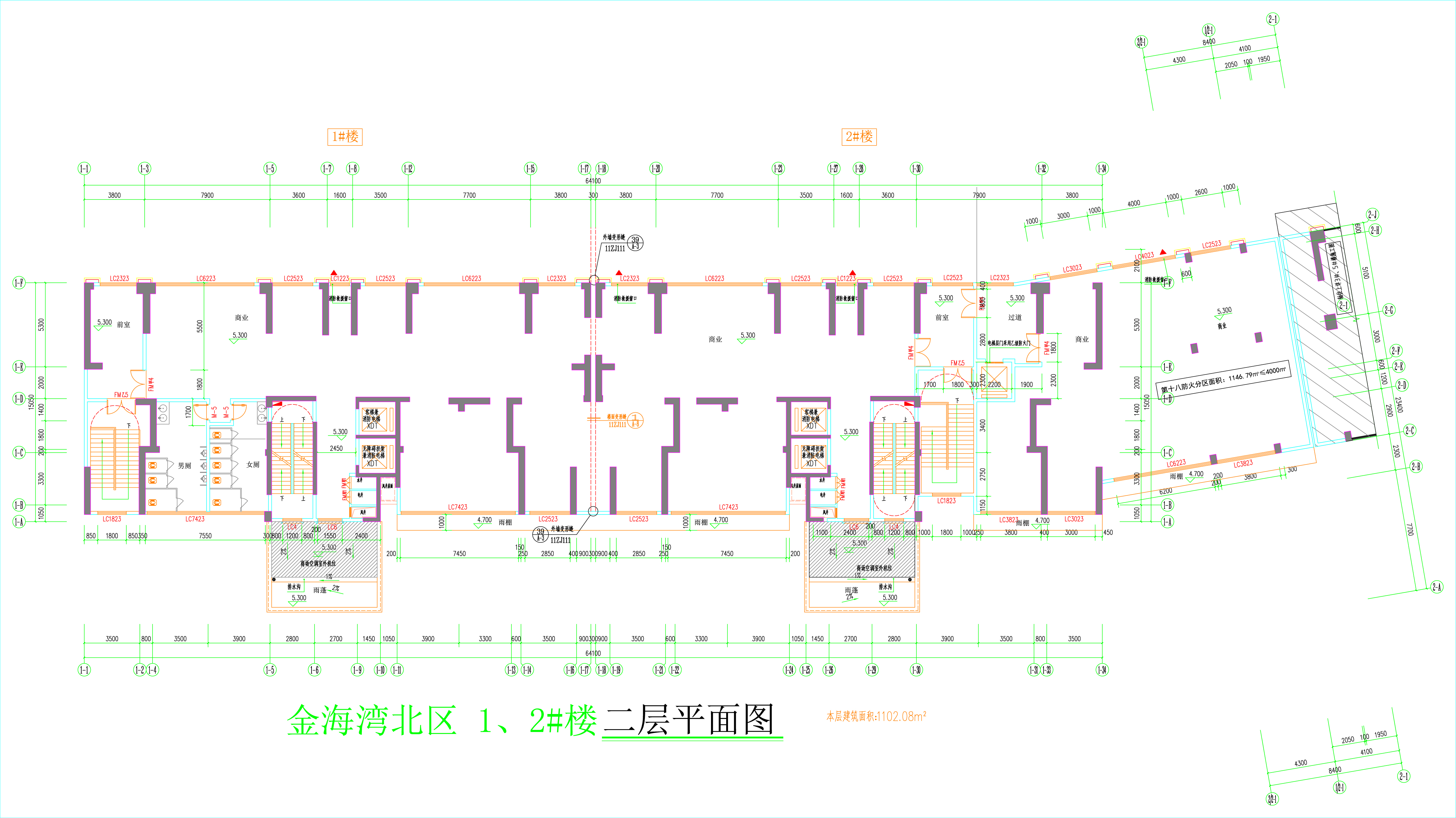 金海灣北區(qū)1、2#樓_二層平面圖.jpg