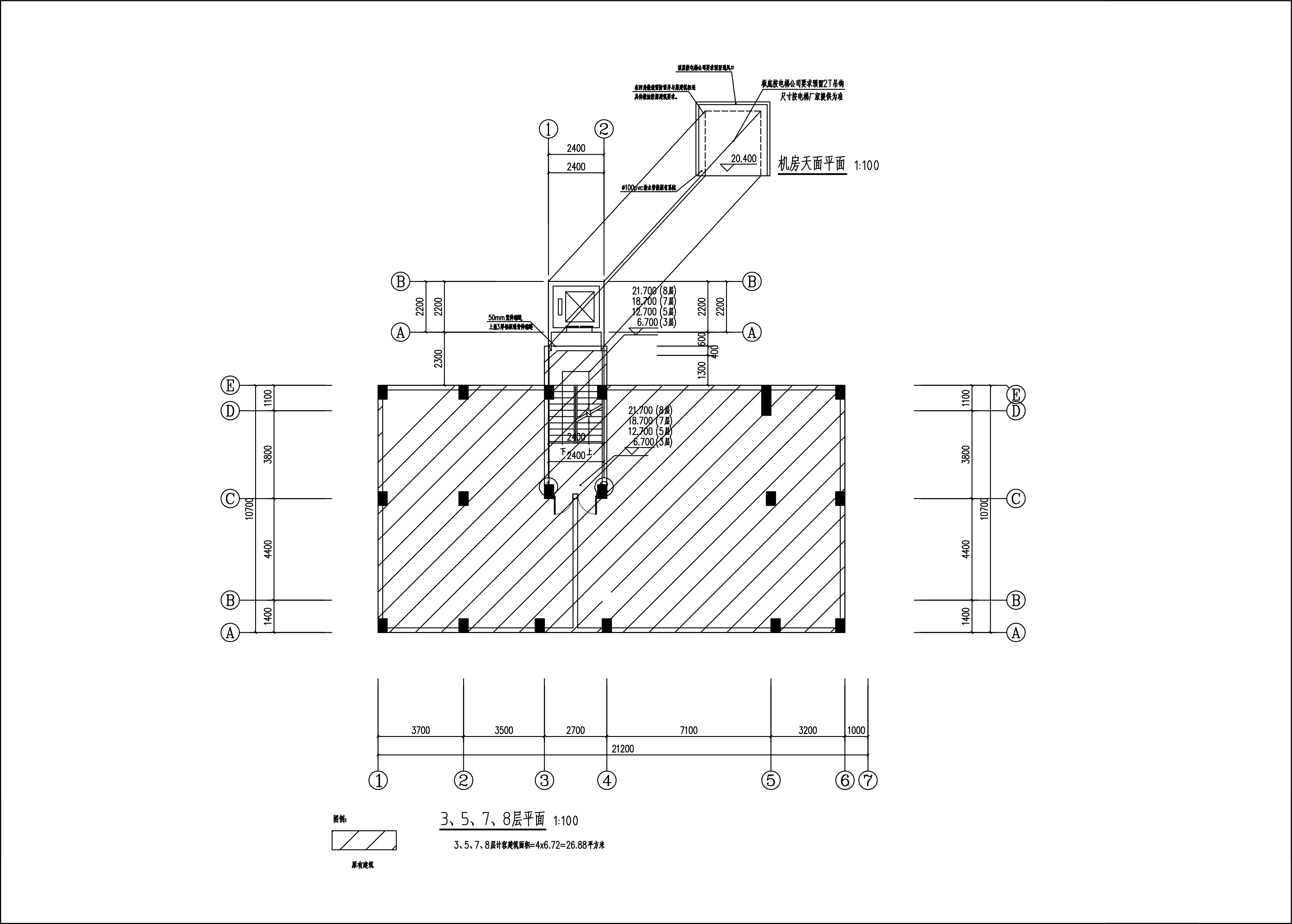 新城清遠(yuǎn)供電局宿舍電梯建筑圖_3、5、7層.jpg