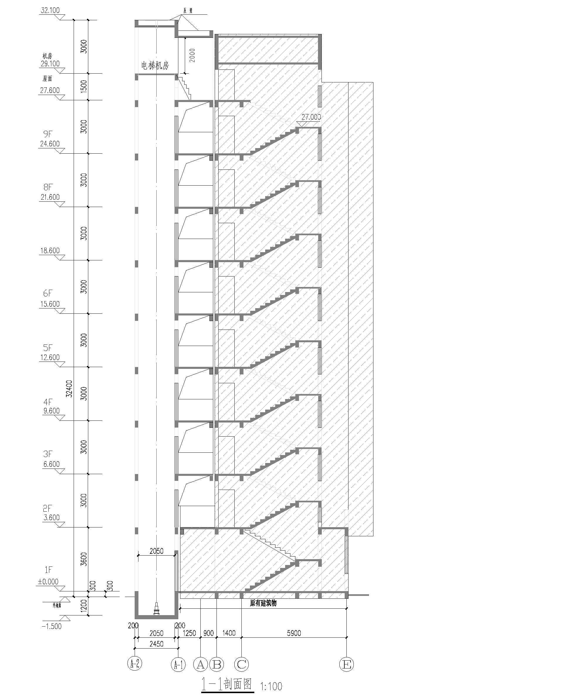 清遠市新城錦霞路1號八座東梯加裝電梯建設項目剖面圖.png