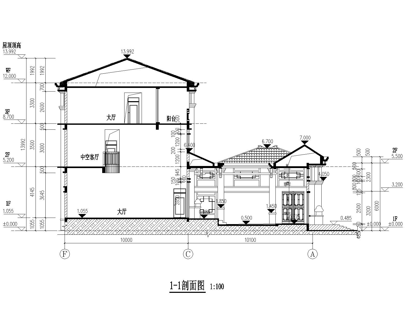 龍森谷1號樓報(bào)建圖剖面圖.jpg