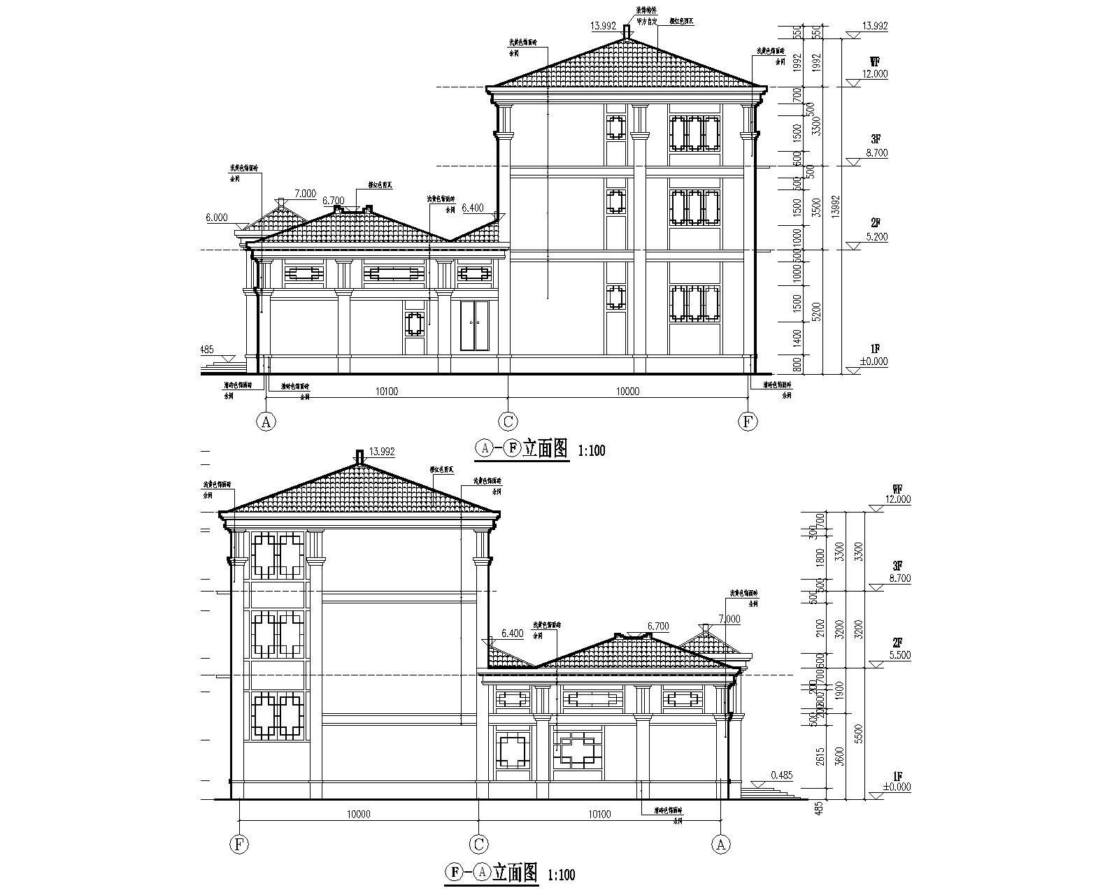 龍森谷1號樓報(bào)建圖立面圖2.jpg